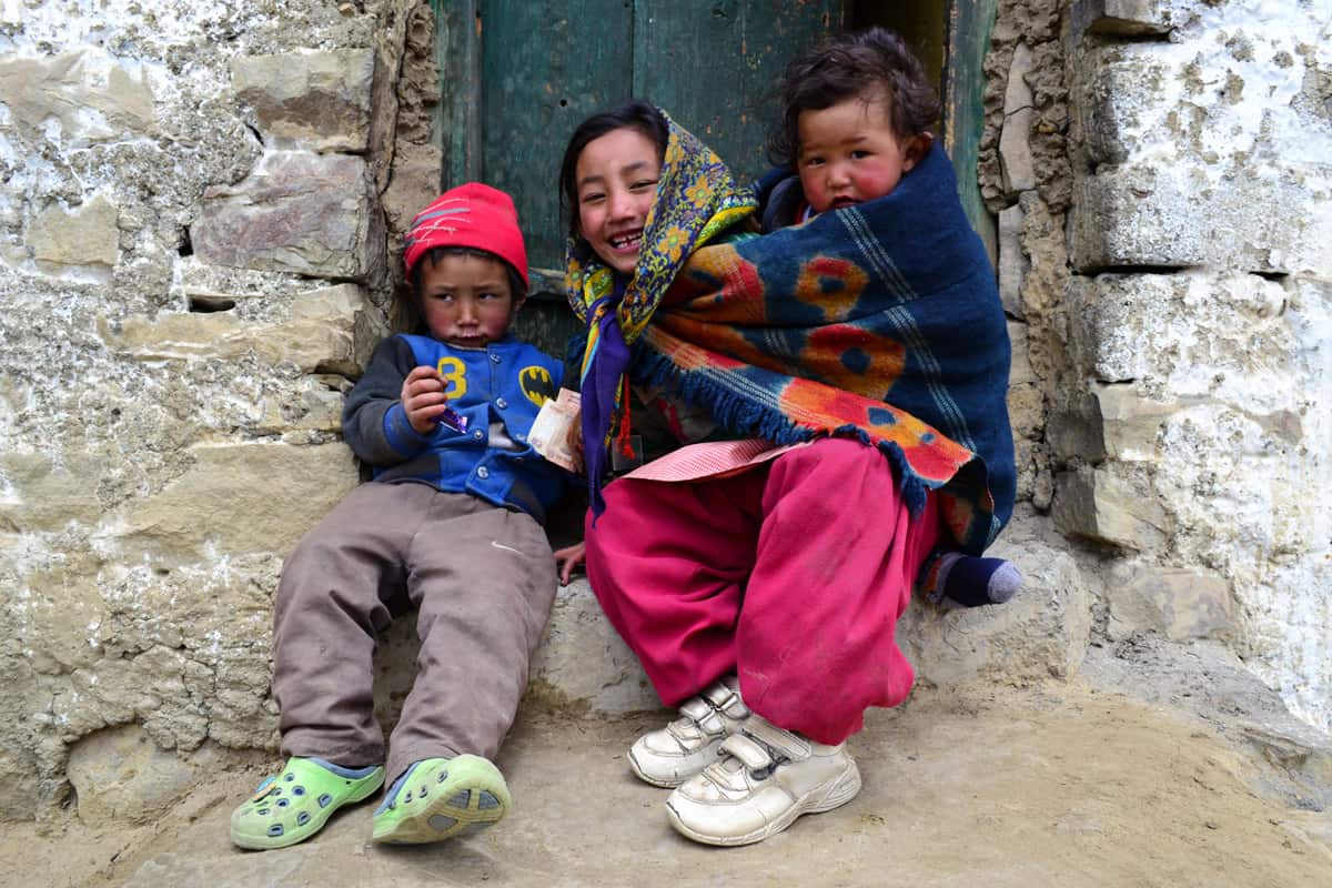 spiti valley tour Hikkim Village Kids